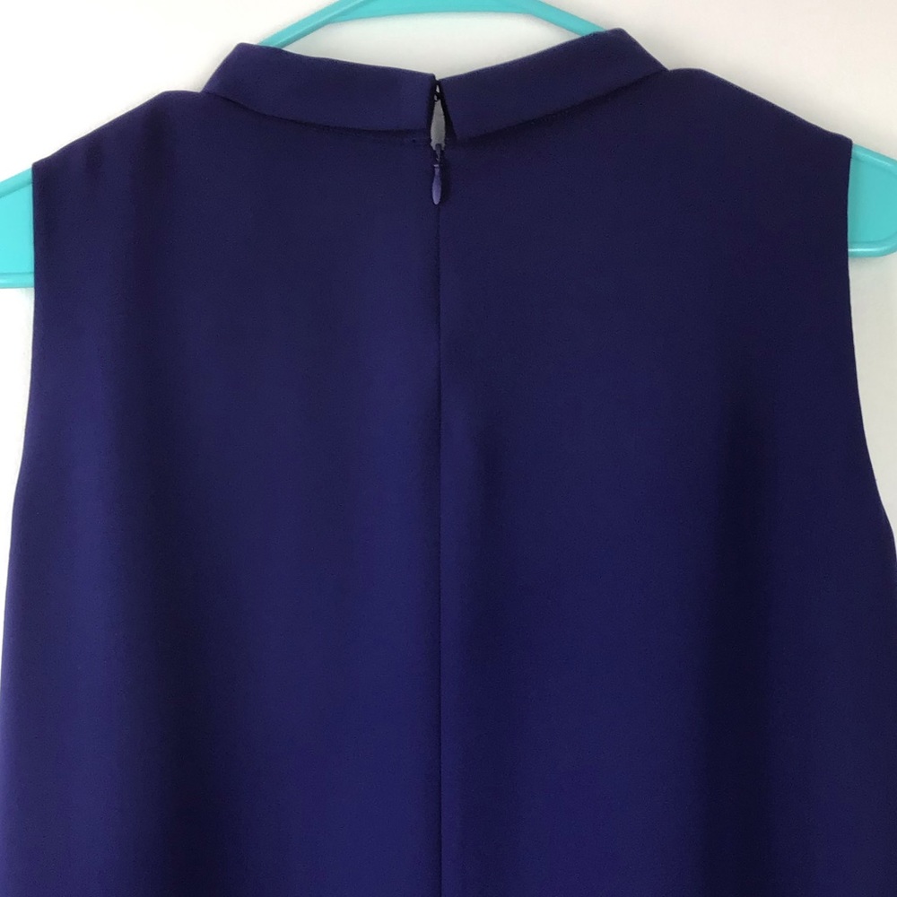 Uniqlo Blue A-Line Drape Sleeveless Dress - Picture 6 of 9